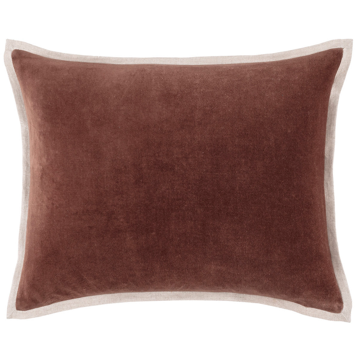 Gehry Cotton Pillow Cover, Russet, Rectangle 16"H x 20"W, Pillow Cover Only - No Insert