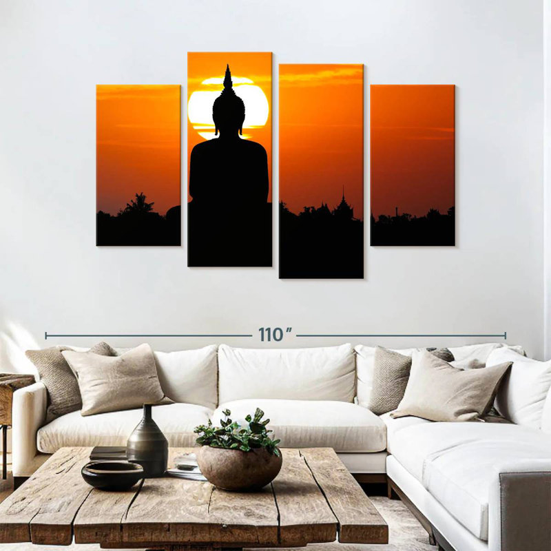 Kerrick Giant Buddha Silhouette, 54'' H x 84'' W
