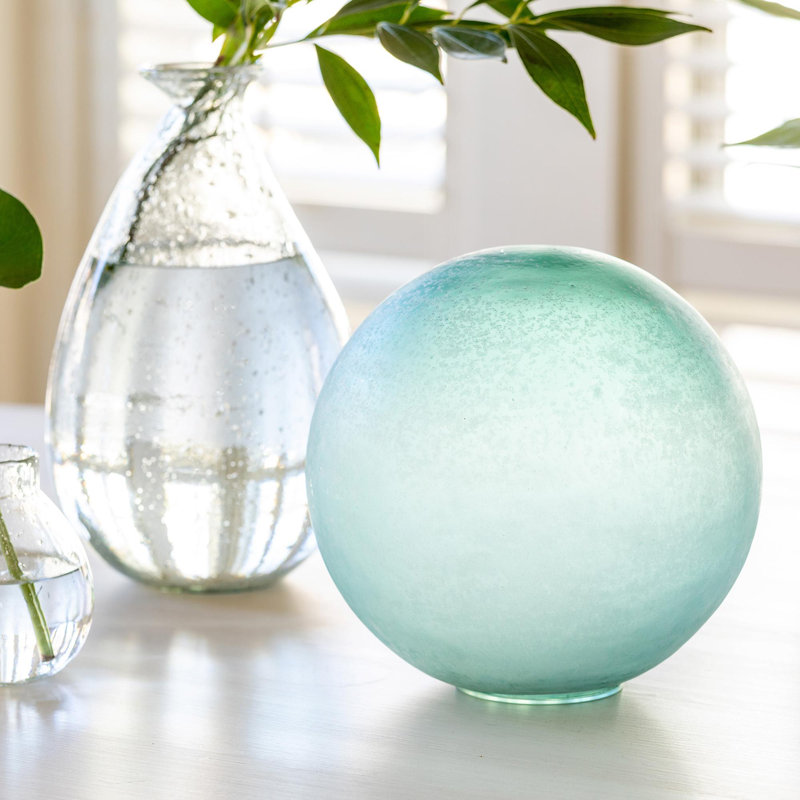 Decorative Orb Figurine, 9.75" H x 9.75" W x 9.75" D