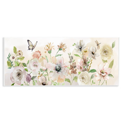Art mural flottant insectes et fleurs par Nan