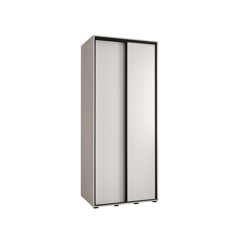 Cayleen 2 Door Manufactured Wood Wardrobe, White