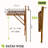 Jceon Rectangular Acacia Outdoor Folding Balcony Table