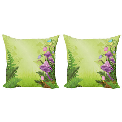 Reinfriede Floral Square Throw Pillow Cover