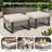 Polyethylene (PE) Wicker Outdoor Ottoman-424829206