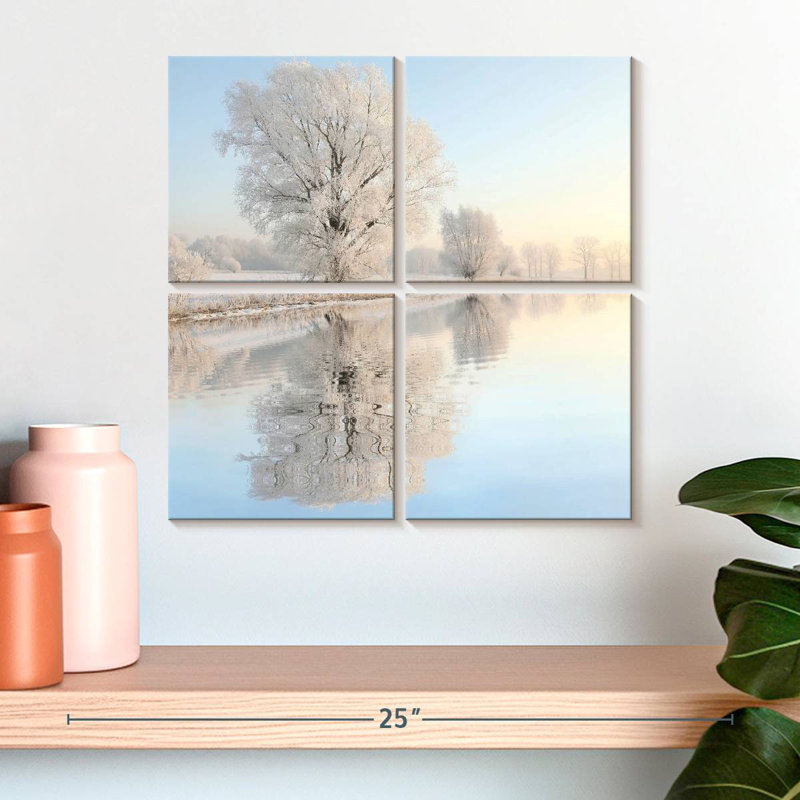 Alvord Snowy Trees Reflection