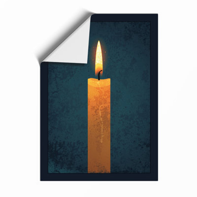 Solitary Flame Minimalist - Print