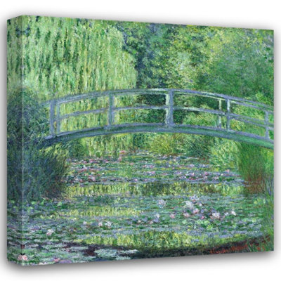 «Red Barrel Studio® Monet», galerie d'art sur toile tendue par Claude, «The Waterlily Pond, Green Harmony»