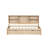 Exquisite Twin Daybed With Side Bookshelves, Charging, Natural Compartments, Drawers, , Wood Look-462935510