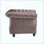 Fauteuil club Chesterfield pour un siège confortable dans le salon ou le salon