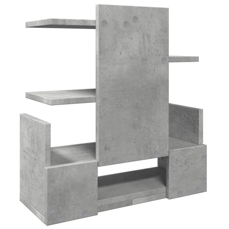 Manufactured Wood Desk Organizer, Concrete Grey