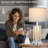27” Tall Vintage USB Table Lamp Set with Nightlight, Bulb Included-384526704