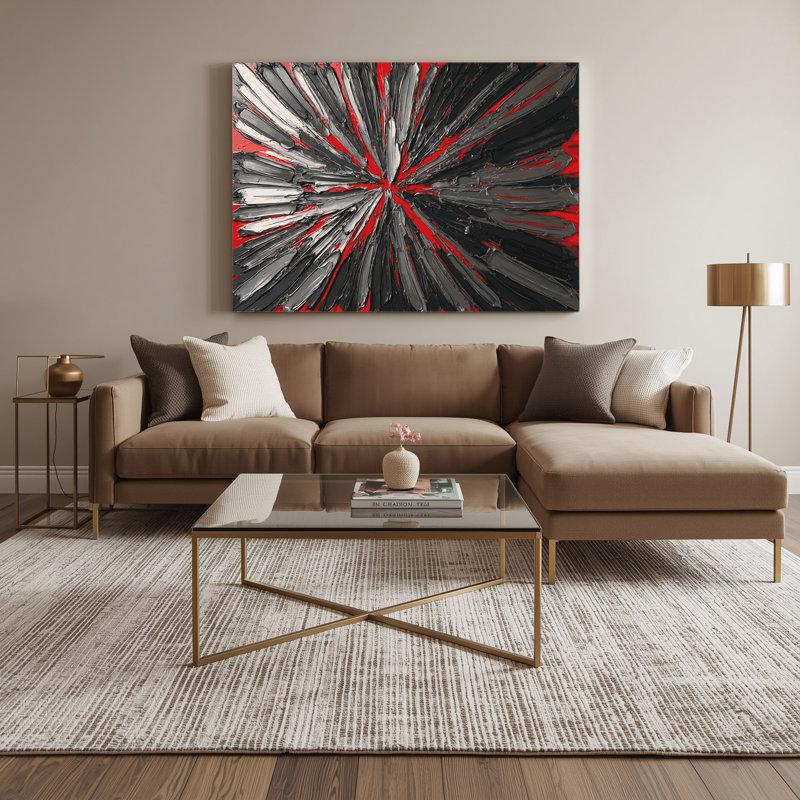 «Neo Expressionism», art mural sur toile noire, H 11 po x l 14 po