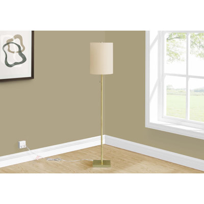 Lighting, Brass Metal, Ivory / Cream Shade, Contemporary
