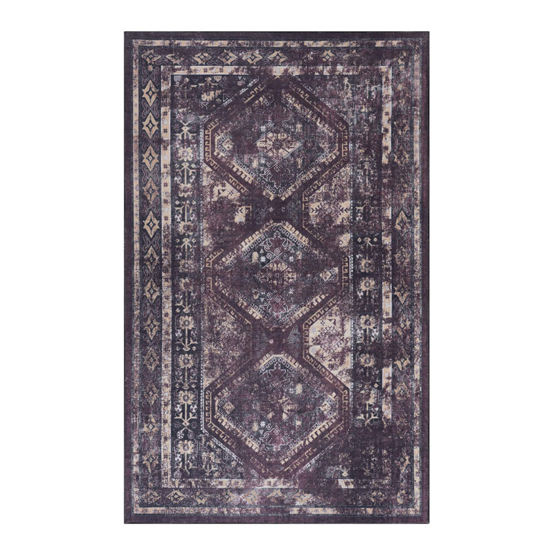 Washable Rug Area Rug , Rectangle 6' x 9'