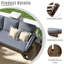 Canapé d'extérieur en bois ajustable Patio-1297074676-1297074679