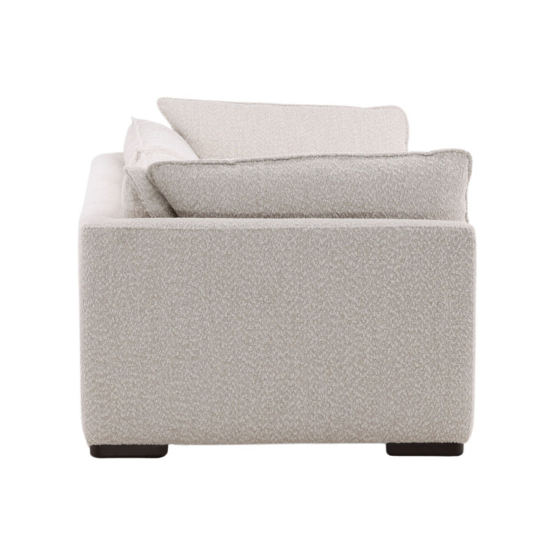 Ramona 104" Wide Upholstered Sofa, Tatum Cream