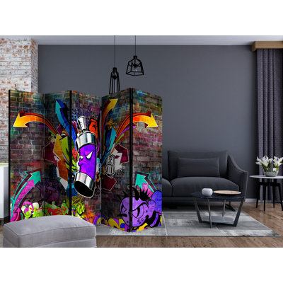 Buenrostro 225cm W x 172cm H 5 - Panel Solid Wood Folding Room Divider