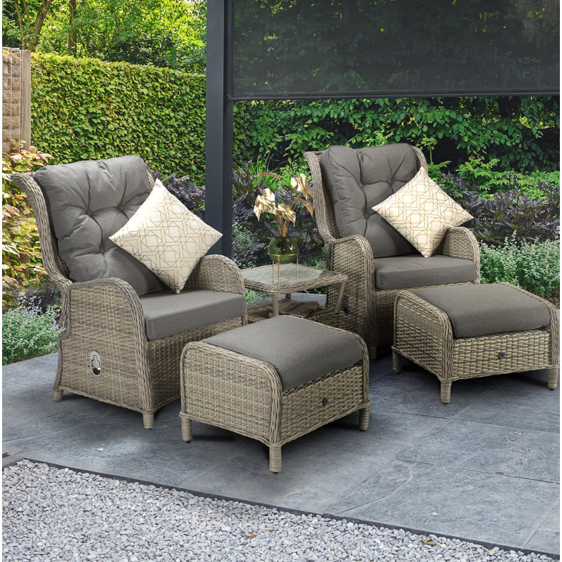 Wrenly 2 Seater Rattan Converstaion Set