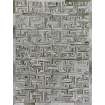 Natural Hide Cowhide Geometric Indoor Rug
