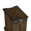 Table d'appoint brune de conception classique, avec A / C intégré, tablette réglable et antique pour le salon en bois traditionnel avec ton, prises de courant, armoire simple, rangement pour tablettes