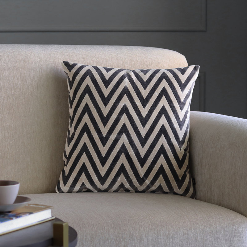 Housse de coussin Bonito, Gris anthracite
