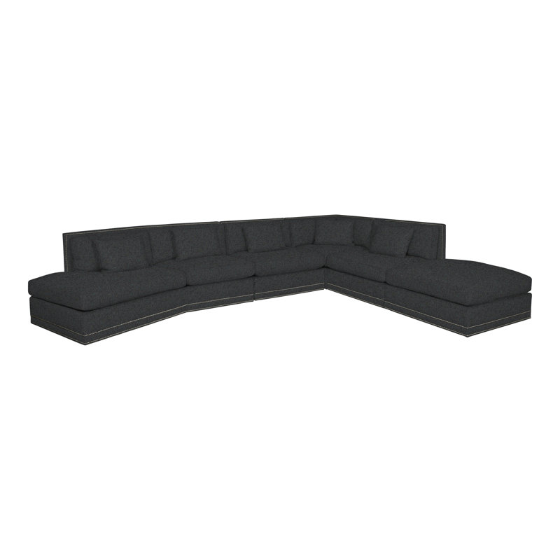 Steadman By Michael Weiss Upholstered Sectional Reversible, Ian Lagoon, Yes
