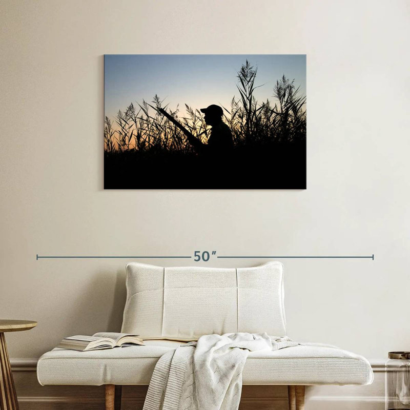 Senne, la silhouette du chasseur, H 24 po x l 36 po