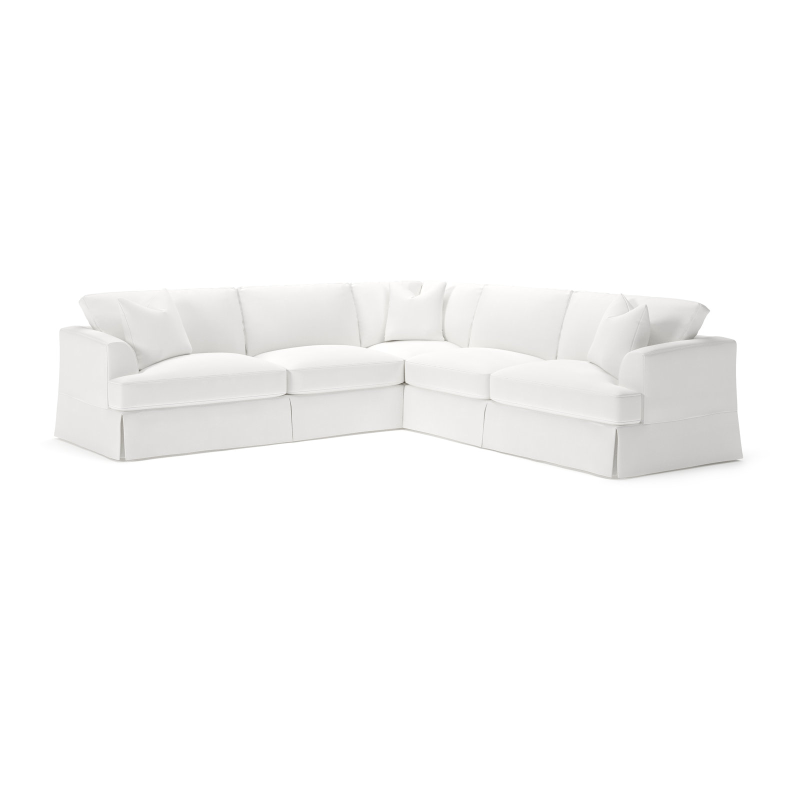 Lucia Sectional, Bayou Off White Canvas