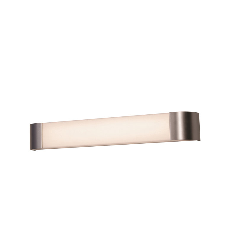 Quon Dimmable LED Bath Sconce, Satin Nickel