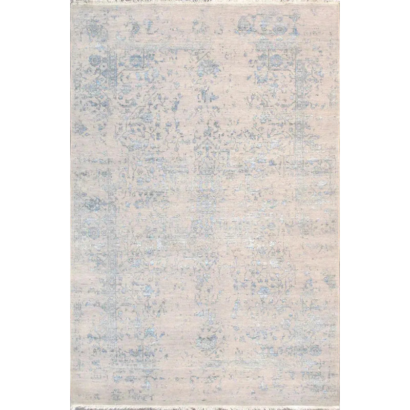 Tapis rectangulaire unique de 5 pi 11 po x 9 pi