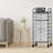 Black Heavy-Duty Metal Utility Cart With 8 Drawers - Rolling Storage Solution For Home And Office-1572231262