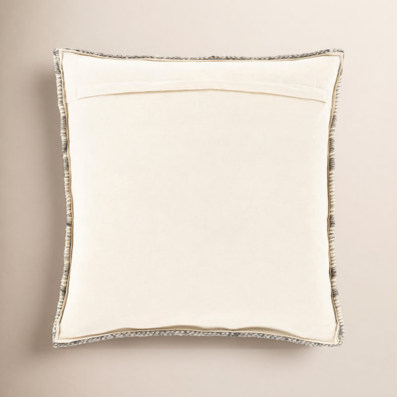 Housse et insert de coussin carré Reni, H 22 po x l 22 po, Polyester / Bourre en polyester