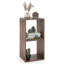 Ensemble de 2 compartiments de rangement cubiques empilables, café-1072399297