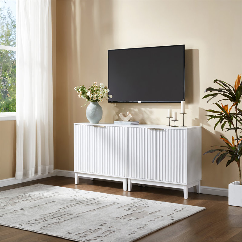 2 Door Storage Cabinet, White
