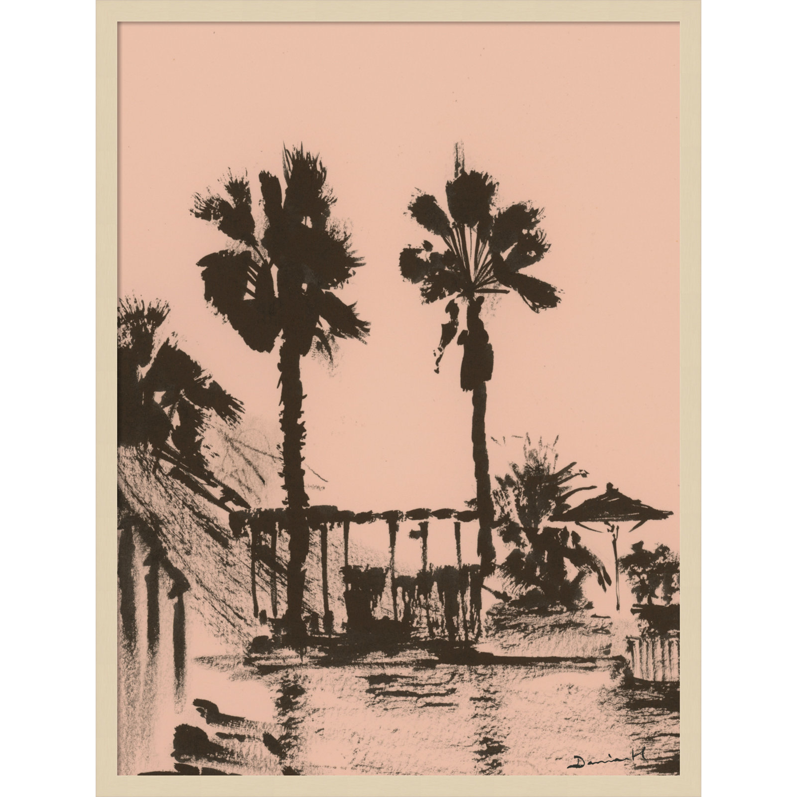 Holiday Print by Dan Hobday, Brown, 33" H x 25" W