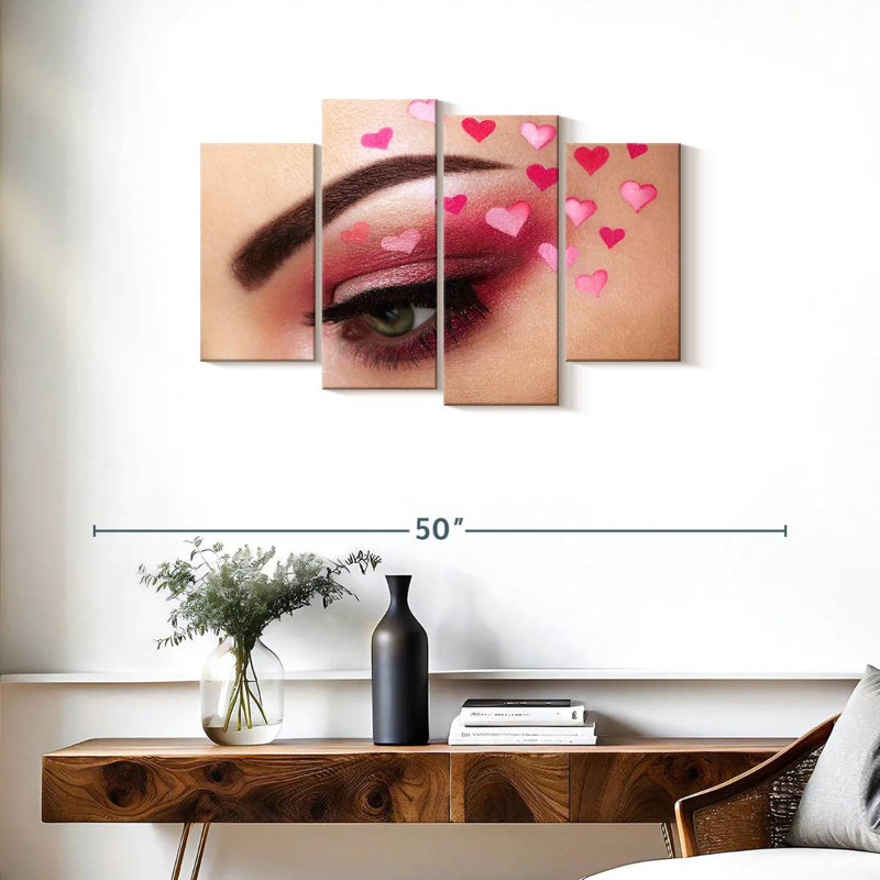 Shuttleworth Valentine's Day Eye Makeup, 22" H x 36" W