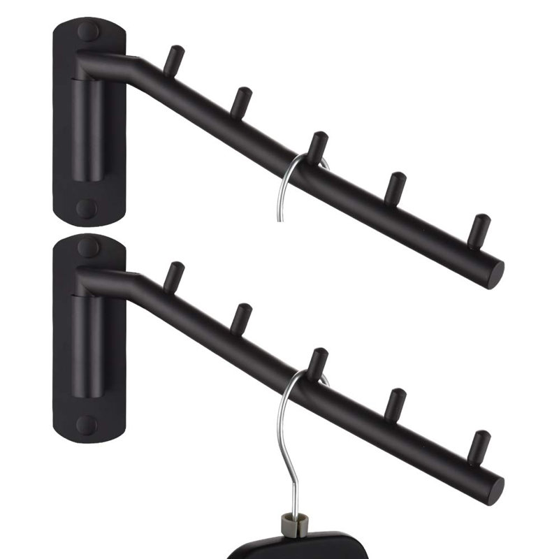 Berkie Stainless Steel Wall-Mounted Drying Rack, Brushed Black