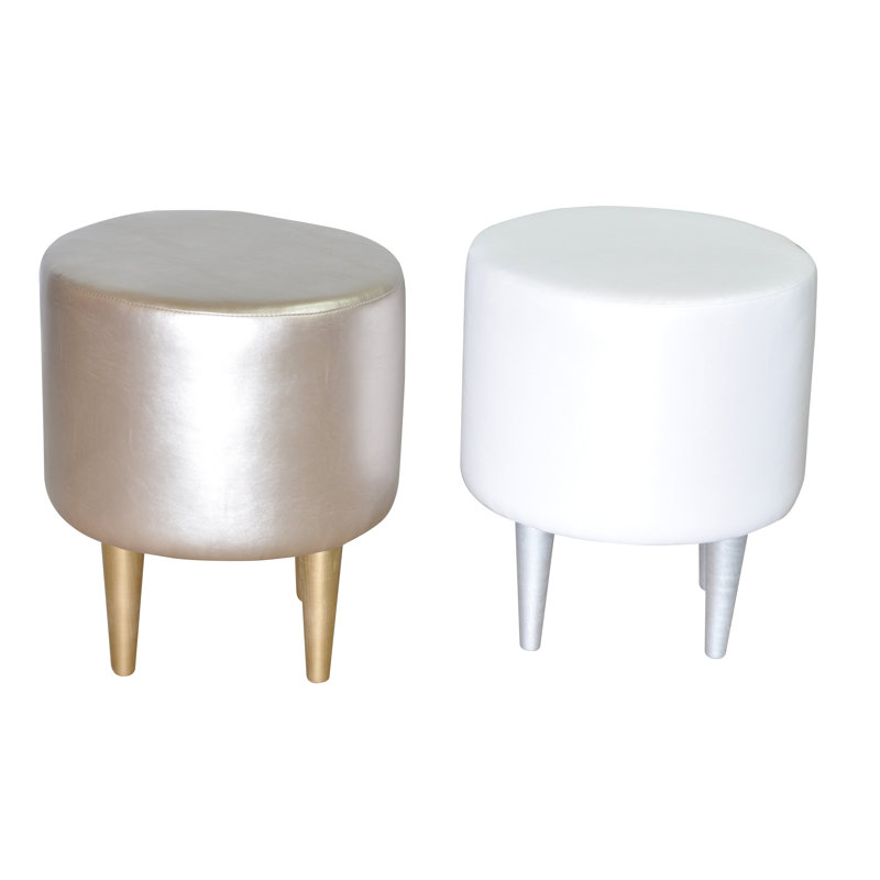 Manufactured Wood Accent Stool, White