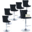 Ensemble de 6 tabourets de bar pivotants en velours capitonné-109334073-128838585