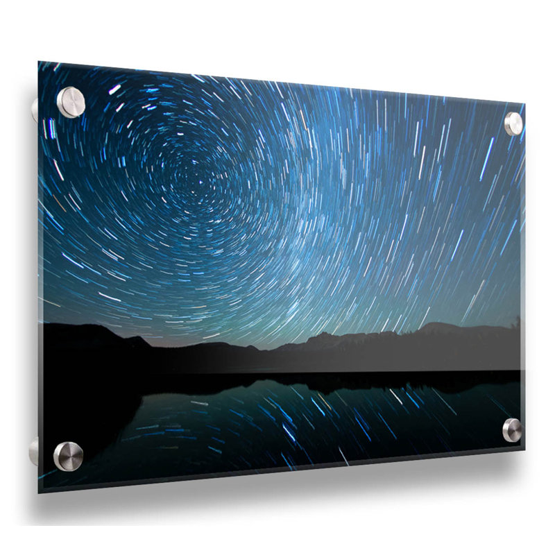 «Regarder les étoiles tourner» par Scott Barlow, reproduction de photo acrylique, H 18 po x l 24 po x P 1,5 po, Sans cadre