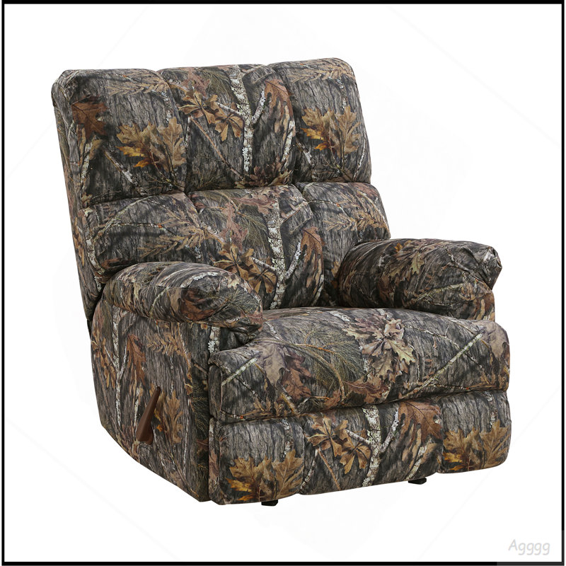 Fauteuil inclinable moderne en tissu de microfibre rembourré avec motif de camouflage durable 1 pièce
