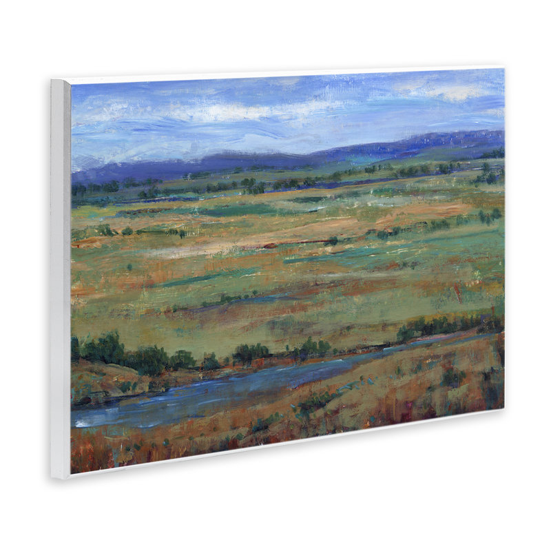 «Flowing River» par Mountains, art mural, design par Tim Ottoole, H 10 po x l 15 po