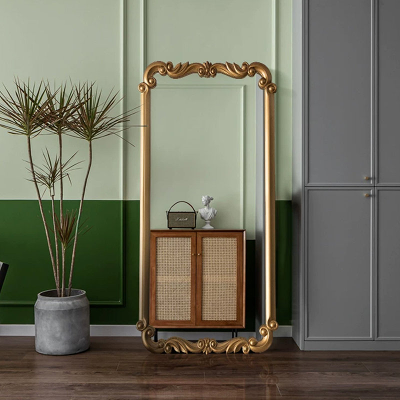 Rectangle Manufactured wood Full Length Mirrors