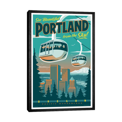 Portland Tram Travel by Jim Zahniser - Print on Canvas