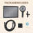 12" Rectangular Dual Shower Head Combo with 6-Spray Handheld Shower Wall Mount Matte Black-122060554