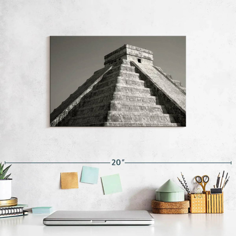 Adella Pyramid At Chichen Itza, 8" H x 12" W