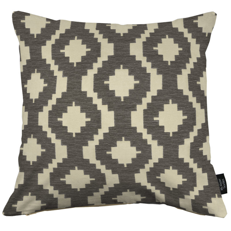 Arizona Geometric Square Pillow Cover, Grey, 49 x 49 cm