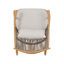 Ensemble de deux chaises berçantes en fer avec table d'appoint pour l'extérieur