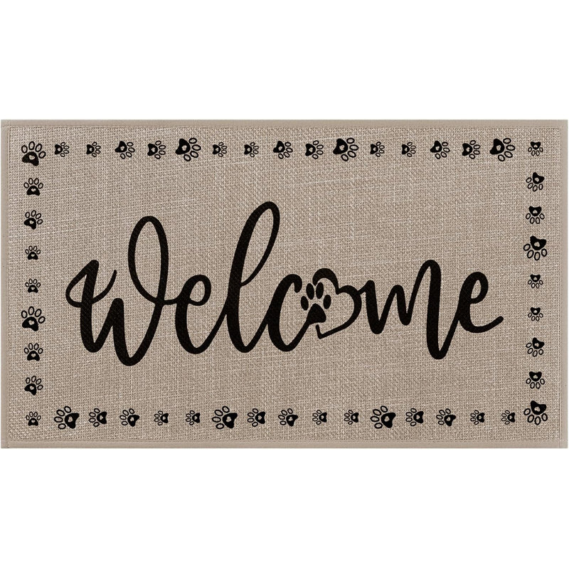 Tapis d'entrée antidérapant pour porte d'entrée