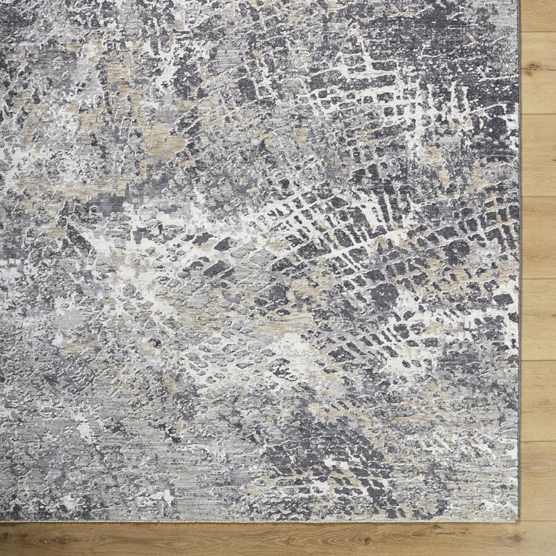 Tapis tissé à la machine Kirima, Tapis de couloir 2 pi 7 po x 10 pi